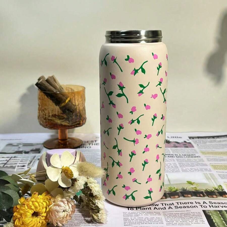 32oz OwalaFreeSip Insulated Stainless Steel Cup With Straw For Sports, Travel, And School Sports Water Bottle,32oz - 彩色 - 查看 1