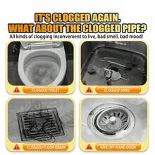 10pcs Powerful Drain Cleaner Tablets - Quickly Foaming To Remove Grease, Hair And Soap Scum - Eliminate Odors, Clean And Unclog Toilet, Sink, Shower Drain