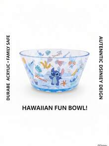 Disney And Stitch Heat-Resistant Household Salad Bowls, Cartoon Cute Transparent Large Capacity Salad Bowls, Back To School Dormitory Supplies Bowls, Wedding, Halloween, Christmas Party Food Decoration Bowls - Multicolor - View 3