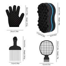 1/2/3/4pcs Barber Shop Men Hair Braider Twist Sponge Gloves African Hair Styling Fork Comb Hair Curls Foam For Salon Hairdressing Tools, Hair, Barber, Hair Tools, Hair Products,Hair Dryer,Hair, Accessories, Hair Products, Hair Tools, Hair Stuff, Hair Care, Curly Hair Brush, Barber, Barber Accessories, Hairdressing Equipment,Travel Essentials,Travel Essential,Hairstyle,Hairdressing,Hair,Travel,Hair Products,Hair Tools,Hair Stuff,Barber,Barber Accessories,Barbershop,Hairdressing Equipment - Multicolor - View 16