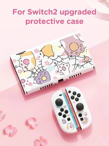 1pc Heart, Cat Paw, Spider Web Pattern Protective Case For Nintendo Switch 2 (2025), Switch OLED, Switch NS/Lite, Best Gift For Switch Players - Multicolor - View 13