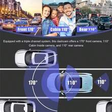 High-Definition 1080P Car Dashboard Camera, Optional 32G Memory Card, WDR Technology, High-Definition Night Vision, Loop Recording, G Sensor Collision Lock, Suitable For Cars, Pickups, Sedans, Etc., A Must-Have Car Recorder For Driving. - Black - View 4