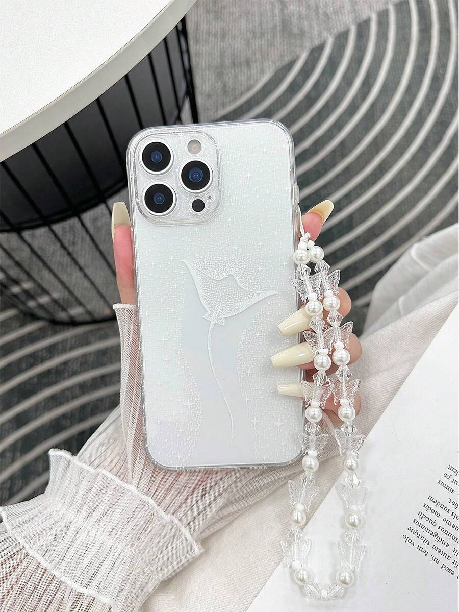 精密穿孔彩色喷绘防摔透明手机壳 - 彩色 - 查看 1