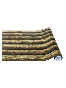 1 rollo de papel tapiz de corteza de árbol marrón, autoadhesivo, impermeable, removible, adecuado para sala de estar, cocina, dormitorio, dormitorio, decoración y transformación de muebles, resistente al aceite y al calor para encimeras de cocina, impermeable, resistente al moho, papel tapiz de corteza de árbol autoadhesivo, renovación de tablero, papel de contacto marrón, decoración de baño, decoración de cocina, decoración del hogar