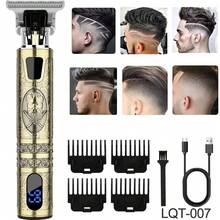LQT LQT 1/2/3pcs,Professional Men's Hair Trimmer And Razor Set, USB Charging&LCD Display Hair Clipper , Professional Cordless Hair Trimmer And Beard Trimmer, The Best Choice For Barber Or Families,Father's Day Gift, Men's Gifs