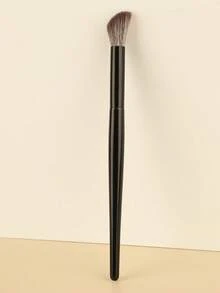 1pc Inclined HeadNose Contour Brush, Synthetic Under Eye Concealer Brush For Blending Setting Buffing With Liquid, Cream And Powder Cosmetic - Multicolor - View 1