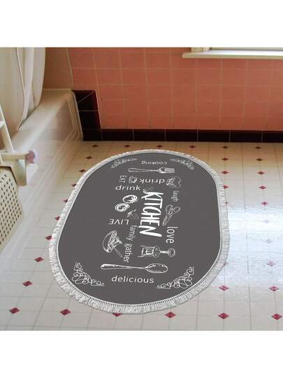 Pearl Digital Non Slip Printed Turkish Vloerkleed AL4035 Zachte Touch, Washable Tapijt Felt Backing Moderne ative Vloer Mat, Living Room, Bedroom, Bathroom, Hallway Or Entryway Available In Many Sizes Quick Drying, Highly Absorbent, Soft, Com Tafel Both Indoor Outdoor view 7