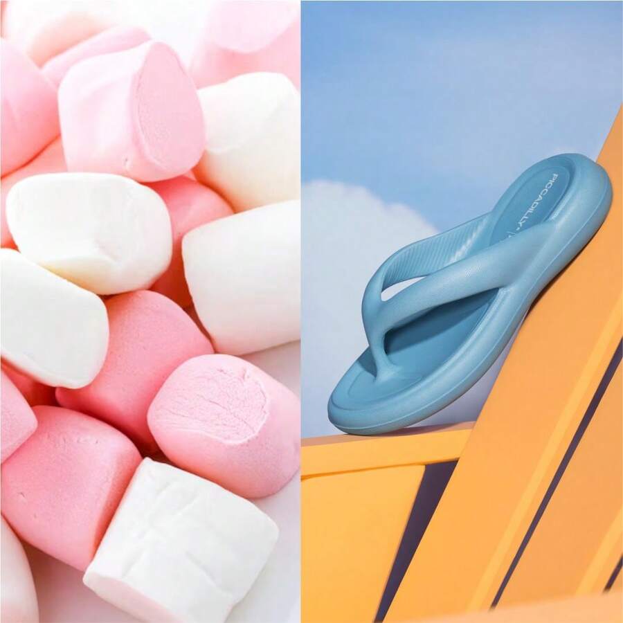 Piccadilly Marshmallow EVA Soft Comfort Flip Flops - Xanh nhạt - Xem 1