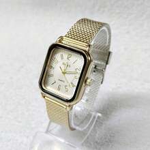 Women's Square Silicone Watch - 白色 - 查看 1