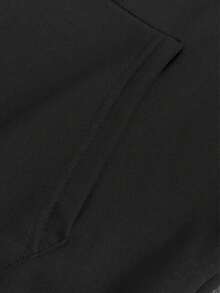 Men Hoodie Co-Ords - Black - View 5