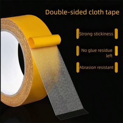 Heavy Duty Double-Sided Tape - Nano-Level Adhesive, Strong Bonding, Multi-Purpose, Washable And Reusable, Durable Tape Suitable For Posters, Pictures, Carpets, Home And Office Decor, Made Of PVC Material, Ideal For Glass, Metal, Plastic Surfaces, Nano Tape