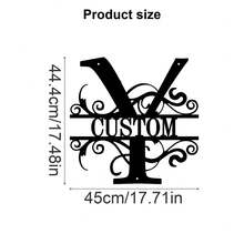 1 Fine Metal Art Logo - Personalized Last Name Logo, Name Design, Home Decoration With Custom Initials Thumbnail, Classic Style, Wall-Mounted Wall Art Decoration For Theme Parties, Perfect Heartfelt Gifts For Friends And Family, Customizable Wedding Gifts., Valentine Day, Valentine Day Decor Ornamental Exquisite, High-Quality Custom, Personalized, Unique Ideal Gifts For Her Pets ,Forever Love - Multicolor - View 95