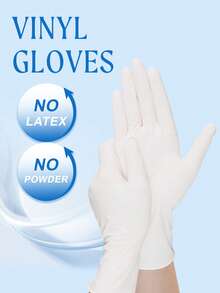 20/50/100pcs Disposable Nitrile Gloves, Resistant To Paint And Grease, Durable And Tear-Resistant, Suitable For Kitchen, Crafts, Personal Protection, Recommended For Household Use