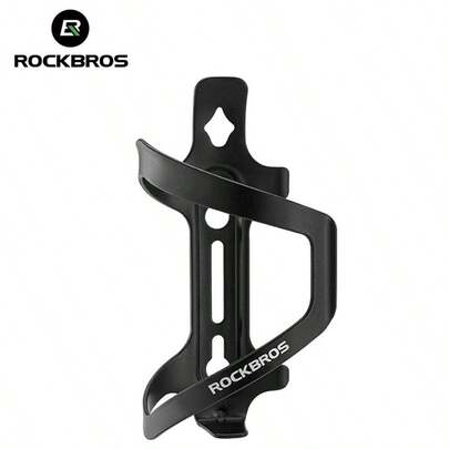ROCKBROS Suporte para garrafa de bicicleta, porta-copos, porta-garrafa de liga de alumínio, resistente e leve, aproximadamente 40g, universal para bicicleta de estrada MTB, bicicleta dobrável, preta