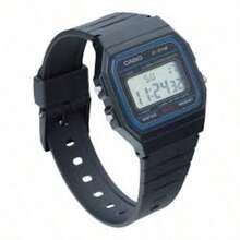 Casio 1 pieza Reloj digital retro unisex, correa impermeable, calendario, alarma, función cronógrafo, material de goma, moda deportiva, adecuado para uso diario F-91W-3/F-91WS-4/F-91WS-7/F-91WG-9/F-201WA-9A/LA670WA-1/F-91WM-2A/F-94WA-9/W-218H-3A/F-91WM-7A/F-91WM-3A/F-91WS-2/F-91W-1