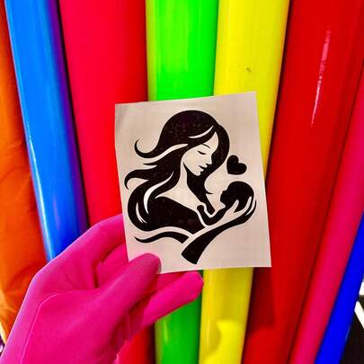 8cm | Adesivo | Mãe e filho