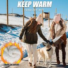 RIGWARL - Guantes de Invierno para Hombres y Mujeres - Básico[Terciopelo cristalino + resistente al agua]Negro - Ver 10