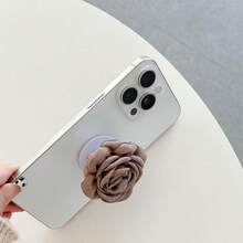 1pc Christmas New Cute Three-Dimensional Solid Color Simulated Flower Mobile Phone Airbag Stand Ins Style Fresh Desktop Watch TV Series Lazy Support Stand