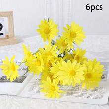 1/3/6 件多色人造荷兰菊餐桌装饰摄影道具洋甘菊小雏菊手捧花花瓶插花婚礼家居装饰 - 彩色 - 查看 18
