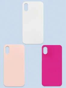 3 件装极简纯色多巴胺手机壳，果冻色系，白色/粉色/玫瑰红，兼容 和 Galaxy 系列手机，包括 17 Pro Max、Galaxy S26/S26 Plus/S26 Ultra。 - 彩色 - 查看 17