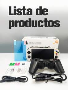 Consola de juegos portátil, Sistema emulador preinstalado, Consola de juegos retro, 64 GB, Sistema de juego clásico recargable - Gris - Ver 10
