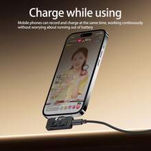 Wireless Lavalier Microphone With Intelligent Noise Reduction And Omnidirectional Pickup, Portable Clip-On Mic For Android Smartphones/Tablets, Suitable For Streaming, Vlogging, Video Conferencing - Compatible With Smartphones And Tablets, No External Power Required