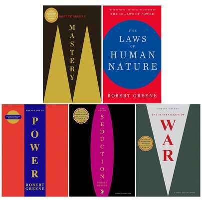 The Modern Machiavellian Series 5 Books Collection Set By Robert Greene (The 48 Laws Of Power, The Art Of Seduction, Mastery, The Laws Of Human Nature