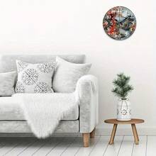 Japanese Mural Wall Clock - Silent Quartz Movement, Wooden Frame With Cherry Blossoms, Pagodas & Geisha Art - AA Battery Operated (Not Included) - Home Decor Gift For Birthdays, Christmas, Halloween, Clock Wall Decor, Durable Craftsmanship, Room Decoration, Pagoda Artwork, Highquality Wood, Interior Designers - 彩色 - 查看 5
