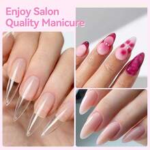 Gel Top Coat,15ml Gloss Top Coat And Nail Glue For Tips Set,No Wipe Super Top Coat Not Chip Or Peel And Long Lastingfor Nail Art{"Color_name":"15mlTopCoatandNailTipsGlueSet"} - 15毫升指甲油和指甲膠套裝 - 查看 4