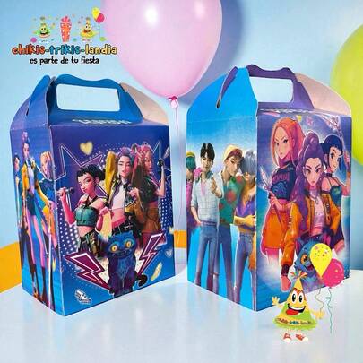 50 Cajitas Dulcero Kpop Recuerdo Guerreras K-pop Hunters