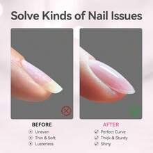BORN PRETTY Builder Gel For Nails, 8-In-1 Milky Pink Clear Builder Nail Gel For Nail Apex And Gel Extension Strengthener, Nail GLue Gel Hard Gel Base Rhinestone Nail Glue Gel In A Bottle 15ml{"Color_name":"15mlBuilderGel8in1-Sakura"} - 15mlBuilderGel8in1-櫻花 - 查看 6