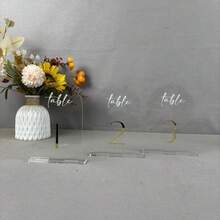 Numere de masă acrilice 1-30 în formă de arc, culoare aurie, decor de masă centrală pentru recepție de nuntă de lux