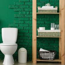 Set Of 2 Storage Basket Wicker Baskets For Organizing With Handle Decorative Storage Bins For Countertop Toilet Paper Storage Basket For Toilet Tank Top Small Baskets Set - 米色 - 查看 7
