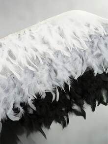 2 Meters Natural Artificial Turkey Feathers Trim DIY Wedding Ribbon Crafts Sewing Clothing Party Plume Handmade Home Decor Carnival Plumas Ribbon Sewing Decoration