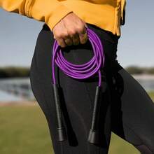 Cuerda Para Saltar PVC 3M De Largo con 5MM De Grosor - Morado - Ver 7