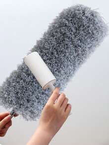 1 件吊扇除尘器带延长杆、清洁刷、家用天花板除尘器、可拆卸和可清洗超细纤维吊扇除尘器，适用于厨房、客厅、卧室、走廊