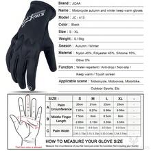 ALPINES FOX Winter Motorcycle Gloves Lightweight TouchScreen Waterproof Windproof Motorcross Soft Shell Protective Gloves For Outdoor Cycling