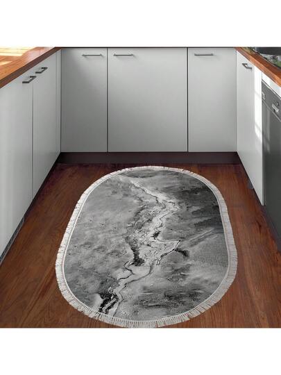 Pearl Digital Non Slip Printed Turkish Vloerkleed AL4019 Zachte Touch, Washable Tapijt Felt Backing Moderne ative Vloer Mat, Living Room, Bedroom, Bathroom, Hallway Or Entryway Available In Many Sizes Quick Drying, Highly Absorbent, Soft, Com Tafel Both Indoor Outdoor view 4