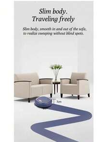 Robot Aspirador Barredora Robot Aspirador Limpiador Automático de Mopa de Piso Barredora 3 EN 1 Limpiador de polvo inteligente con aspiradora, Robot Barredora, Robot Aspirador Automático, Barrido, Fregona y Aspiradora, Robot de Barrido Recargable Robot Aspirador Inteligente Multifuncional Máquina de limpieza de eliminación de polvo y ácaros eficiente de barrido recargable,  Máquina barredora de limpieza para el hogar seco húmedo de doble uso para oficina en casa - azul - Ver 11