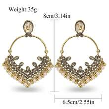 FANYINAN Stylish And Minimalist Zinc Alloy Earrings With 18K Gold-Plated Rhinestones And Faux Pearl Pendants, Perfect For Everyday Wear. Ideal For Holidays, Vacations, Parties, And Birthday Celebrations.