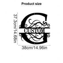 1 Fine Metal Art Logo - Personalized Last Name Logo, Name Design, Home Decoration With Custom Initials Thumbnail, Classic Style, Wall-Mounted Wall Art Decoration For Theme Parties, Perfect Heartfelt Gifts For Friends And Family, Customizable Wedding Gifts., Valentine Day, Valentine Day Decor Ornamental Exquisite, High-Quality Custom, Personalized, Unique Ideal Gifts For Her Pets ,Forever Love - Multicolor - View 53