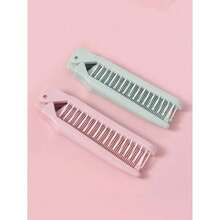 Kit Presilha e Escovas para cabelo dobráveis ​​para viagem