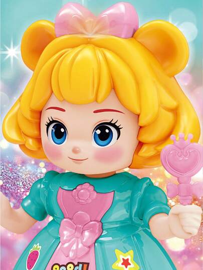 1 pieza Juguete musical con princesa que baila y canta con luces, color aleatorio para niños