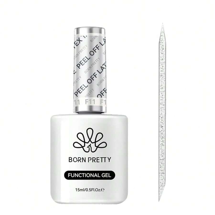BORN PRETTY Liquid Latex For Nails,15ml Peel Off Cuticle Guard For Nail Polish Air-Dry Liquid Latex Barrier Protector Nails Art Design{"Color_name":"15mlLiquidPeelOffLatex"} - 15mlLiquidPeelOffLatex - View 1