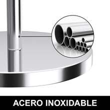 Soporte de papel higiénico (con función de reserva), soporte de almacenamiento de rollos de repuesto independientes, acero inoxidable, diseño moderno - Negro Mate - Ver 6