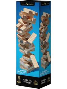 Games Cardinal, Torre Tambaleante, Juego de Mesa de Madera de tamaño Normal con el Que apilar y derribar Bloques de Madera, para Adultos y niños a Partir de 6 años - 1 - Ver 5