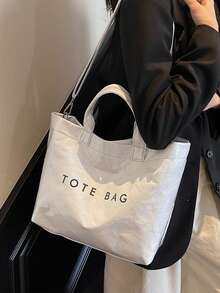 大容量手提包 - 耐用合成材料、可调节肩带、安全封口、涤纶衬里、轻便时尚、日常手提包|优雅手提包|耐用手提包 - 彩色 - 查看 3