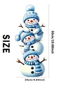 2 Stücke Schneemann Yard Schilder, Yard Willkommensplakette, aufrechte Yard Willkommensplakette, süße Schneemann Outdoor Yard Dekoration, Größe: 25*50cm, Kunststoffmaterial, geeignet für Feiertage, Neujahr, Winter, Outdoor Garten, Raseneingang Dekoration, Weihnachtsferien Dekoration, Outdoor Geschenk
