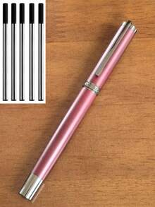 [Customized] Personalized Engraved Metal Business Office Ball Pen Gift Set With Refill, 2pcs, High Quality Ballpoint Pen For Daily Writing, Signature, Birthday, Father's Day, Thanksgiving, Christmas, Gift For Friends, Relatives, Leaders, Colleagues Back To School - Multicolor - View 65