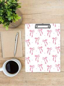 Personalized Teacher'S Gifts, Bow Pattern Folder,Teacher Clipboard,Pink Clipboard,Pink Bow Element, Bow Design ,Teacher Office Gift, Cute Stationery , Women Coworker Or Back To School Supplies,Teacher Graduation Gift, Back To School,School Supplies,Teachers Day Gift,Back To School Gift, Perfect Gift For Teachers,Cute Hanging Writing Board, Office Supplies